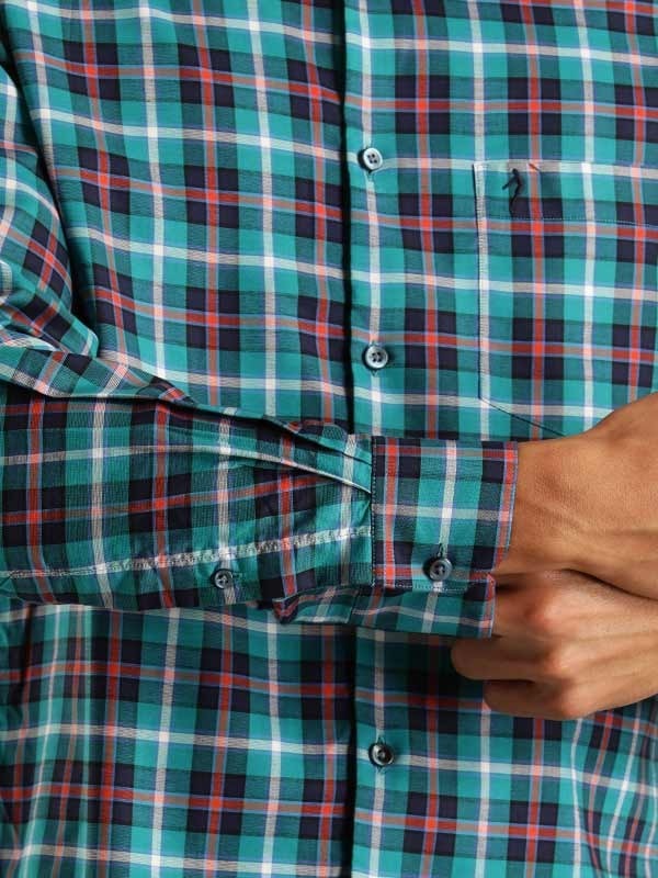 Indian Terrain Men Checkered Multicolor Shirt